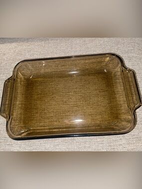 Anchor Hocking Amber Glass Rectangular Baking Dish